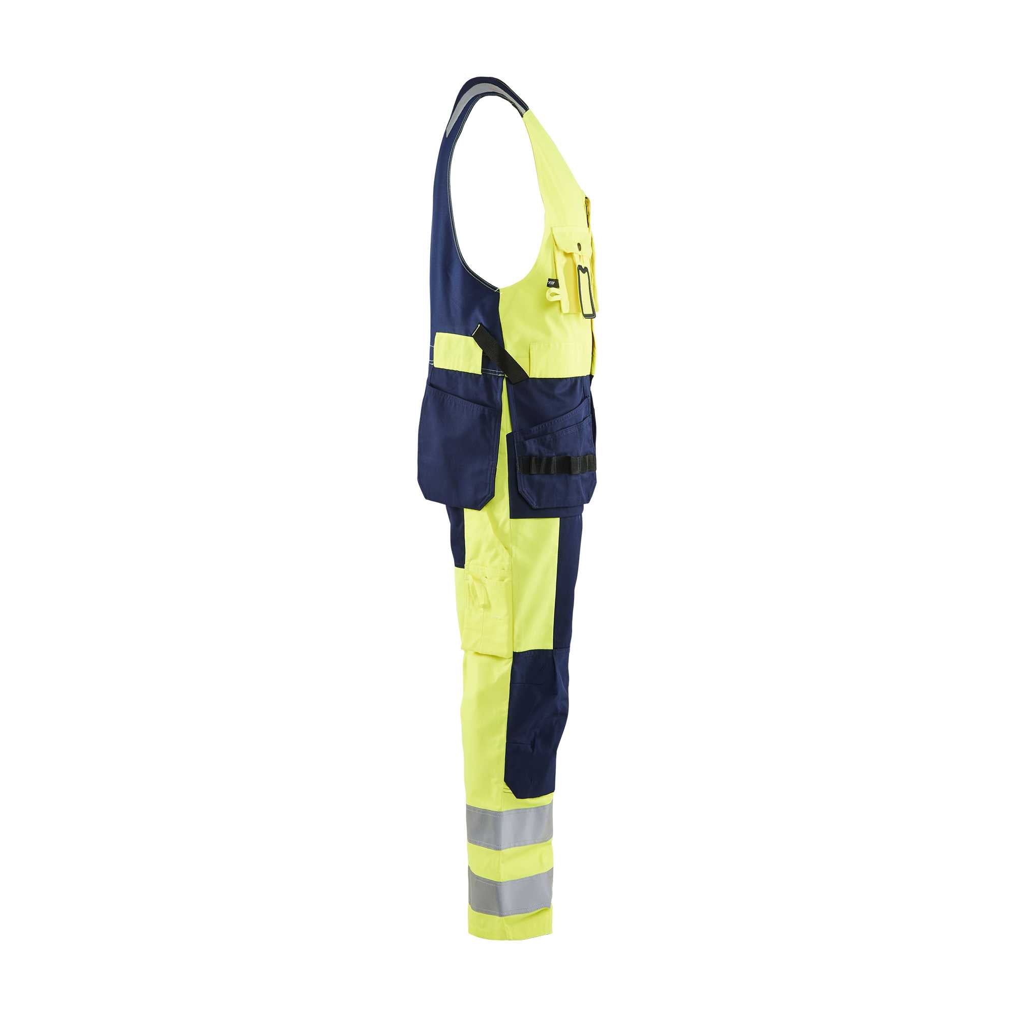 BLAKLADER 26531804 Hi Vis Sleeveless Overall Work Overall Men - polyester cotton blend